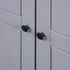 Maison Madeleine -  3Door Wardrobe Grey 118x50x171.5 cm Pine Panama Range